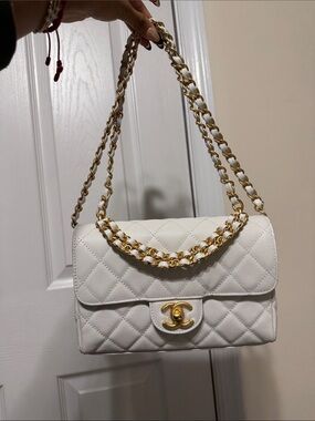 Chanel Quilted Chain-Handle Shoulder Bag